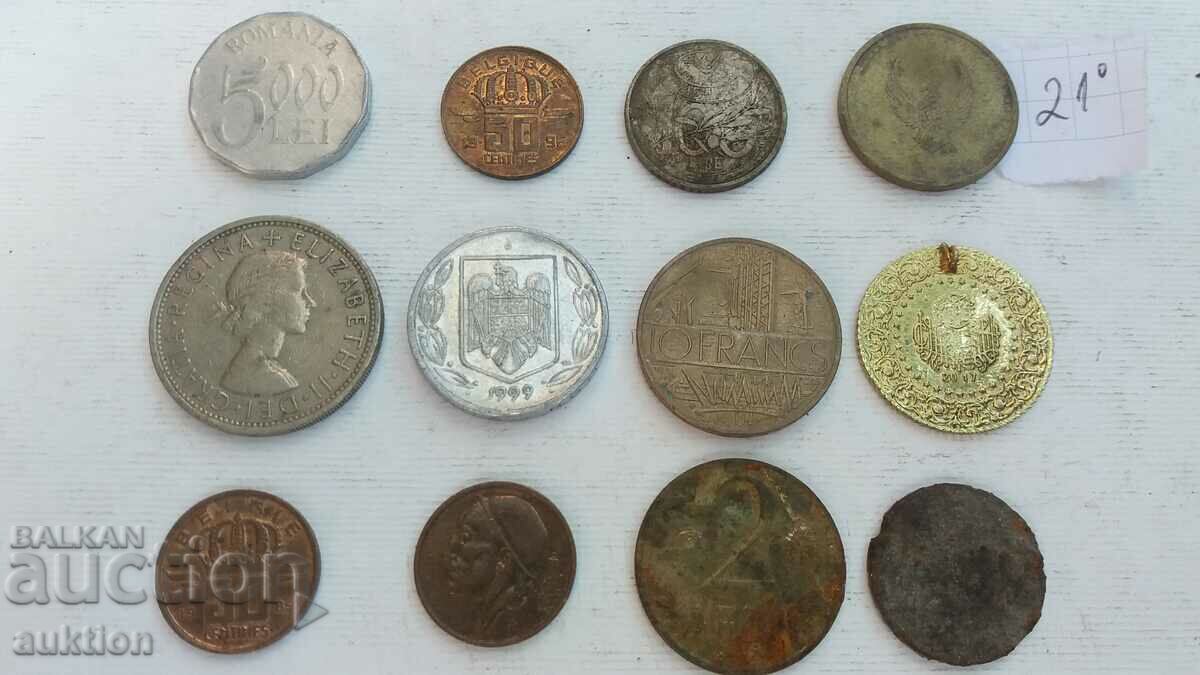 LOT OF 12 FOREIGN COINS with price 4.99 BGN | € 2.55 LOT OF 12 FOREIGN COINS with price 4.99 BGN | € 2.55