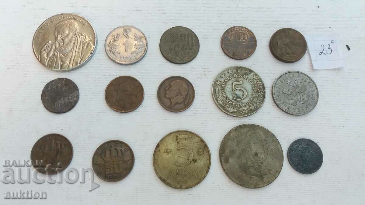 LOT OF 15 FOREIGN COINS