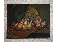 Old still life oil painting from 1933