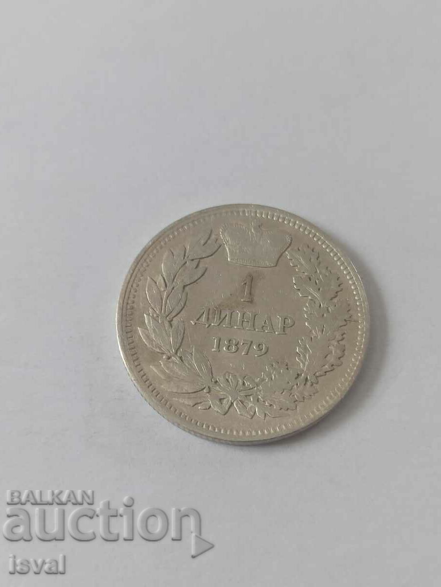 1 Dinar - Serbia - 1879
