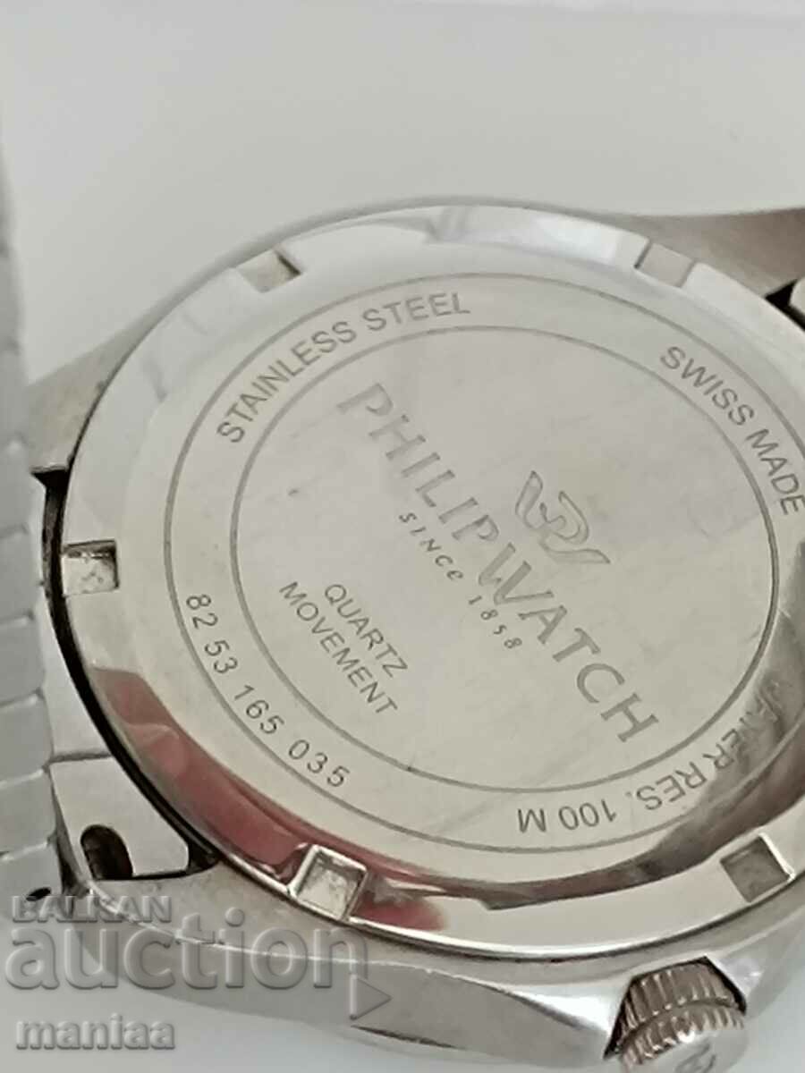 Παράδοση Ρολόι Philip Ελβετικό ρολόι χαλαζία
