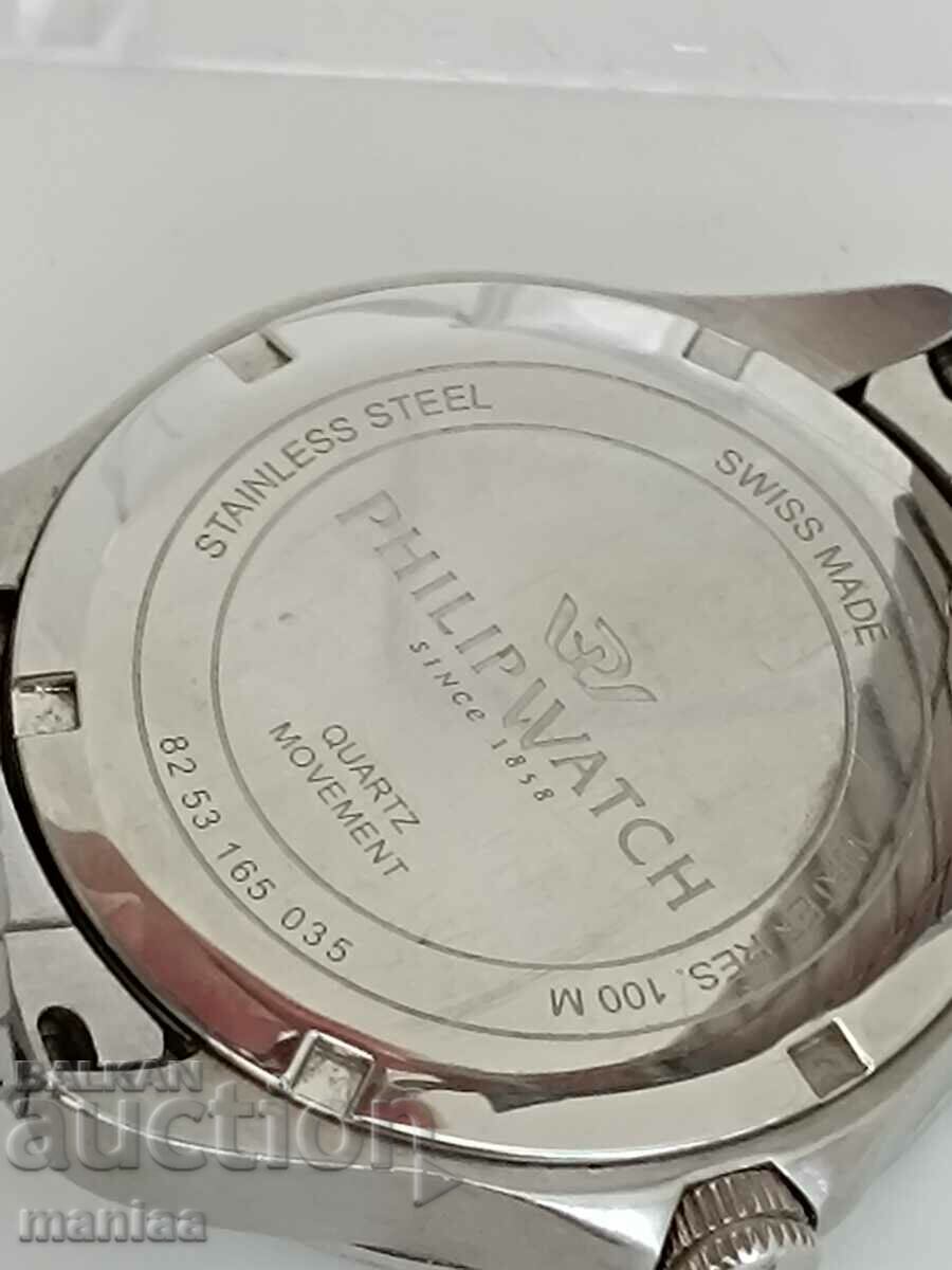 Ρολόι Philip Ελβετικό ρολόι χαλαζία - 5