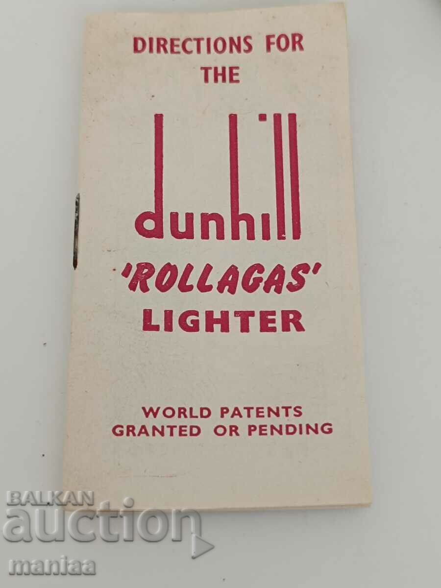 Licitație Brichetă vintage Dunghill rară, cu cutia originală Licitație Brichetă vintage Dunghill rară, cu cutia originală