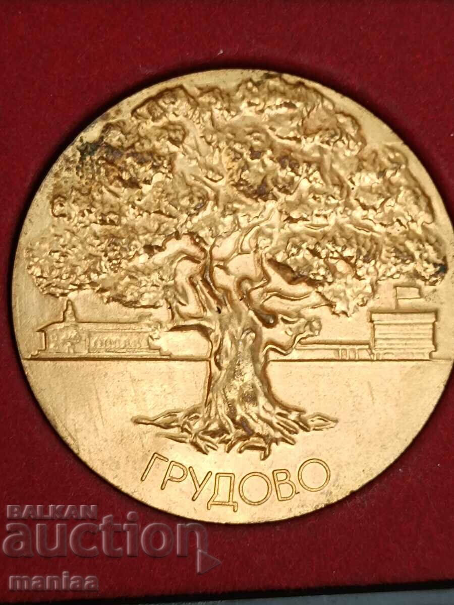 Рядък Соц плакет - Грудово с цена 59.00 лв. | € 30.17 Рядък Соц плакет - Грудово с цена 59.00 лв. | € 30.17