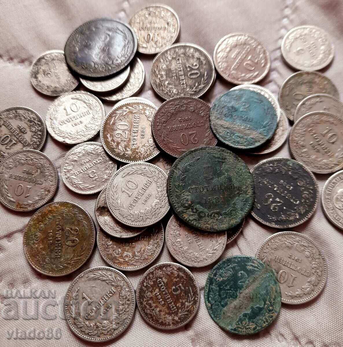 Лот стотинки 1881, 1906, 1912 и 1913