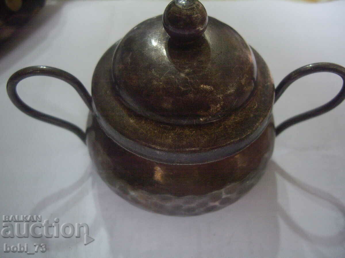 An old metal pot.