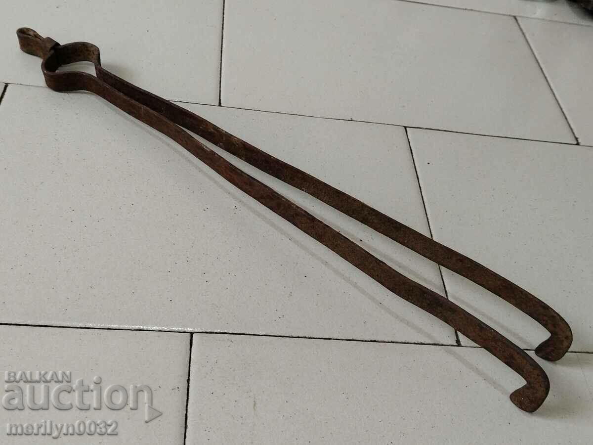 Old dilaf, tongs, wrought iron for oven - 7