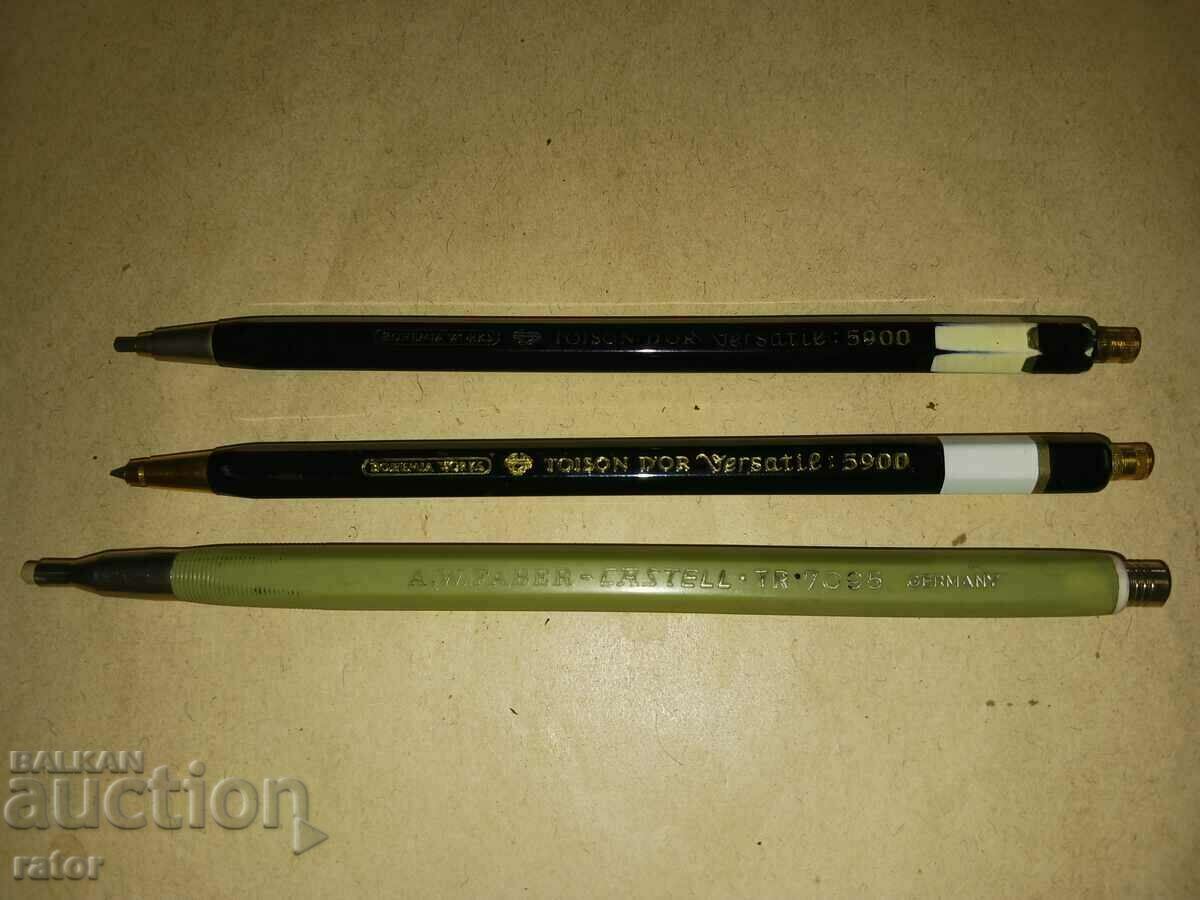 Old pencils - 3 pcs. FABER CASTELL and BOHEMIA pencil