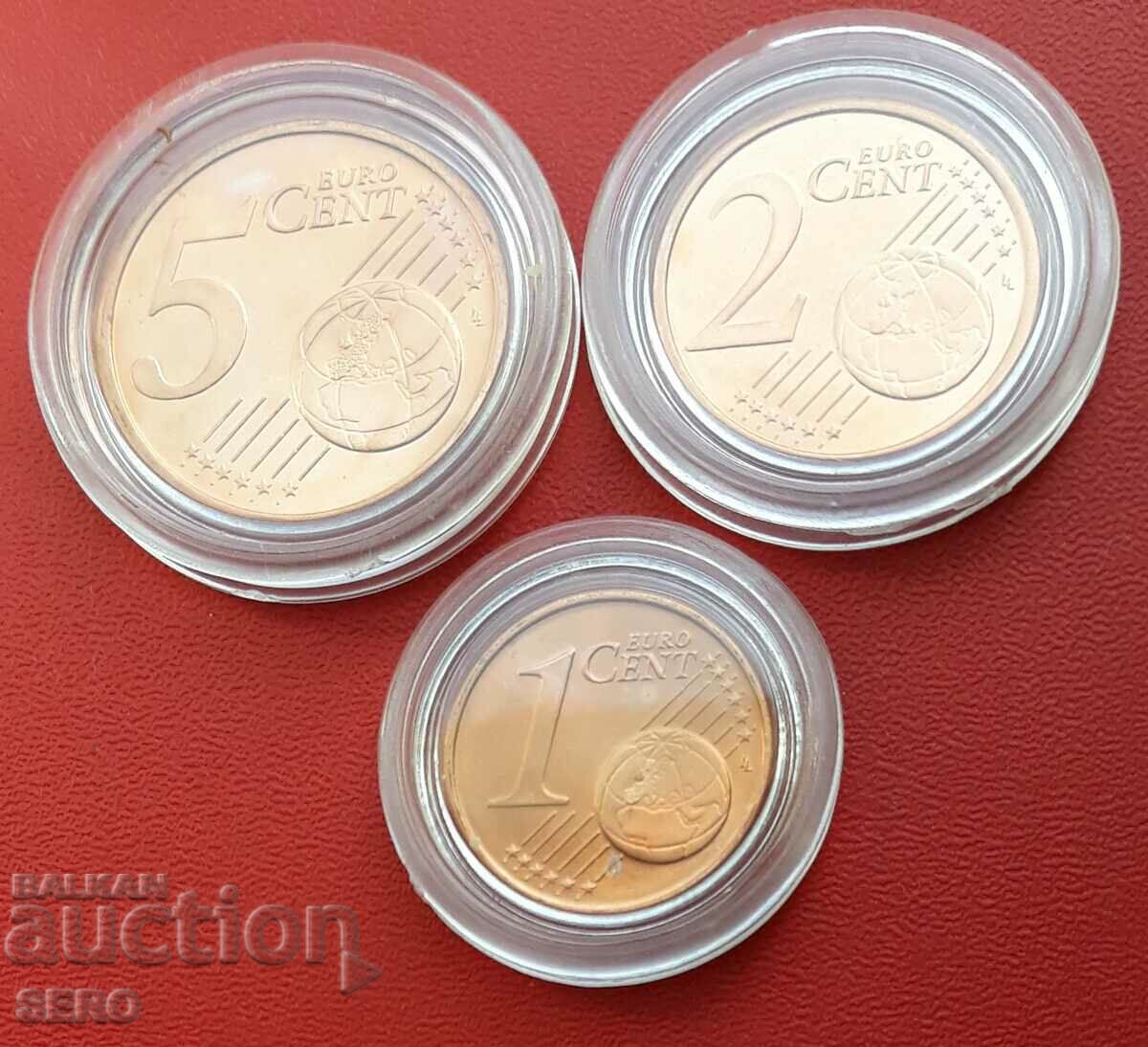 Irlanda-lot monede de 3 euro 2008 în capsule