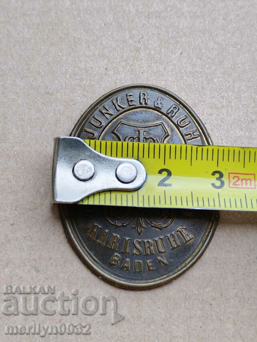 Доставка на Стара месингова табелка от шевна машина, табела Доставка на Стара месингова табелка от шевна машина, табела