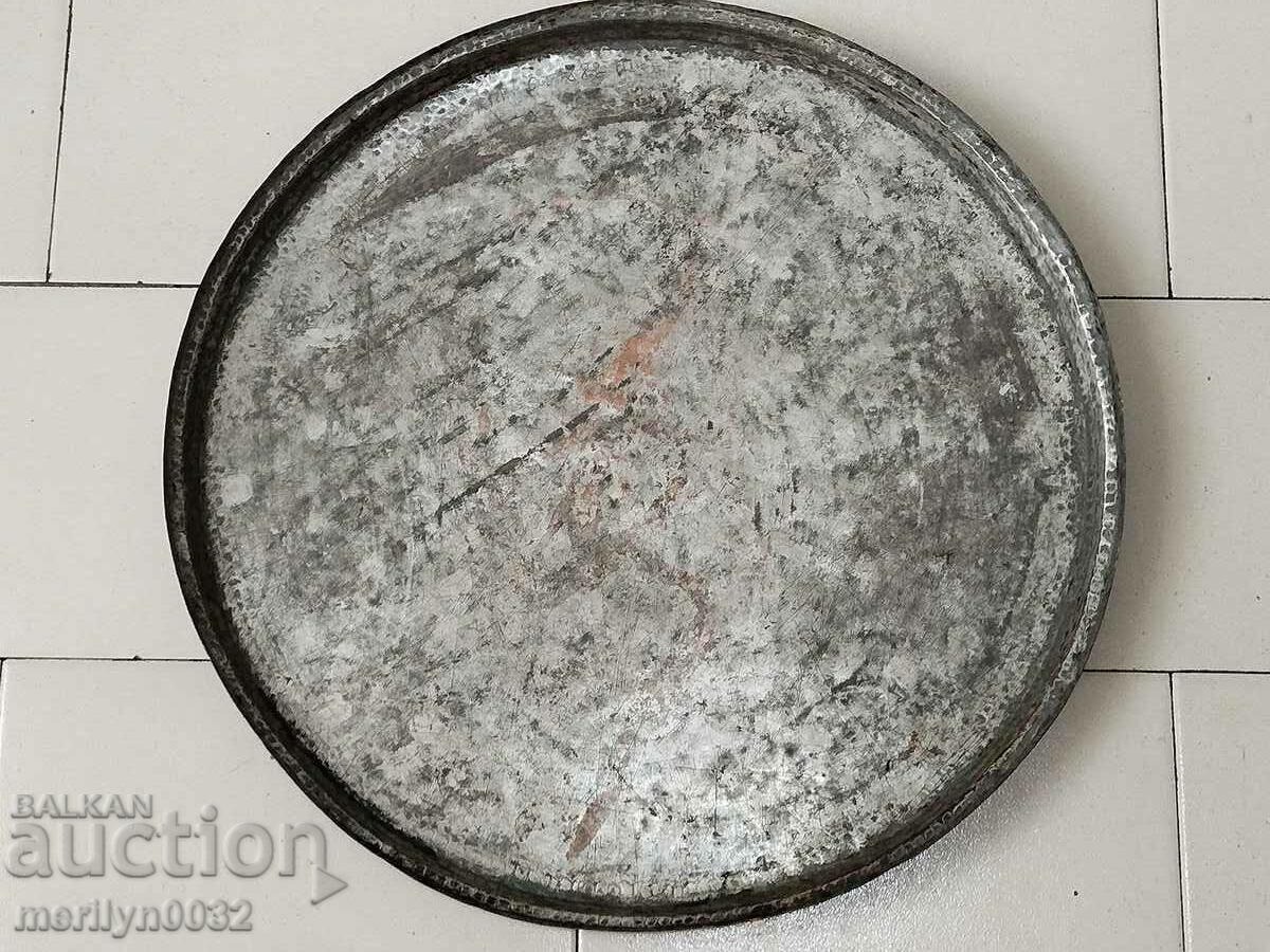 Tinned pie pan 1883 casserole copper copper dish