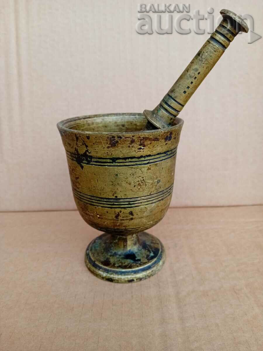 Mortar și pistil din bronz antic - 5 Mortar și pistil din bronz antic - 5