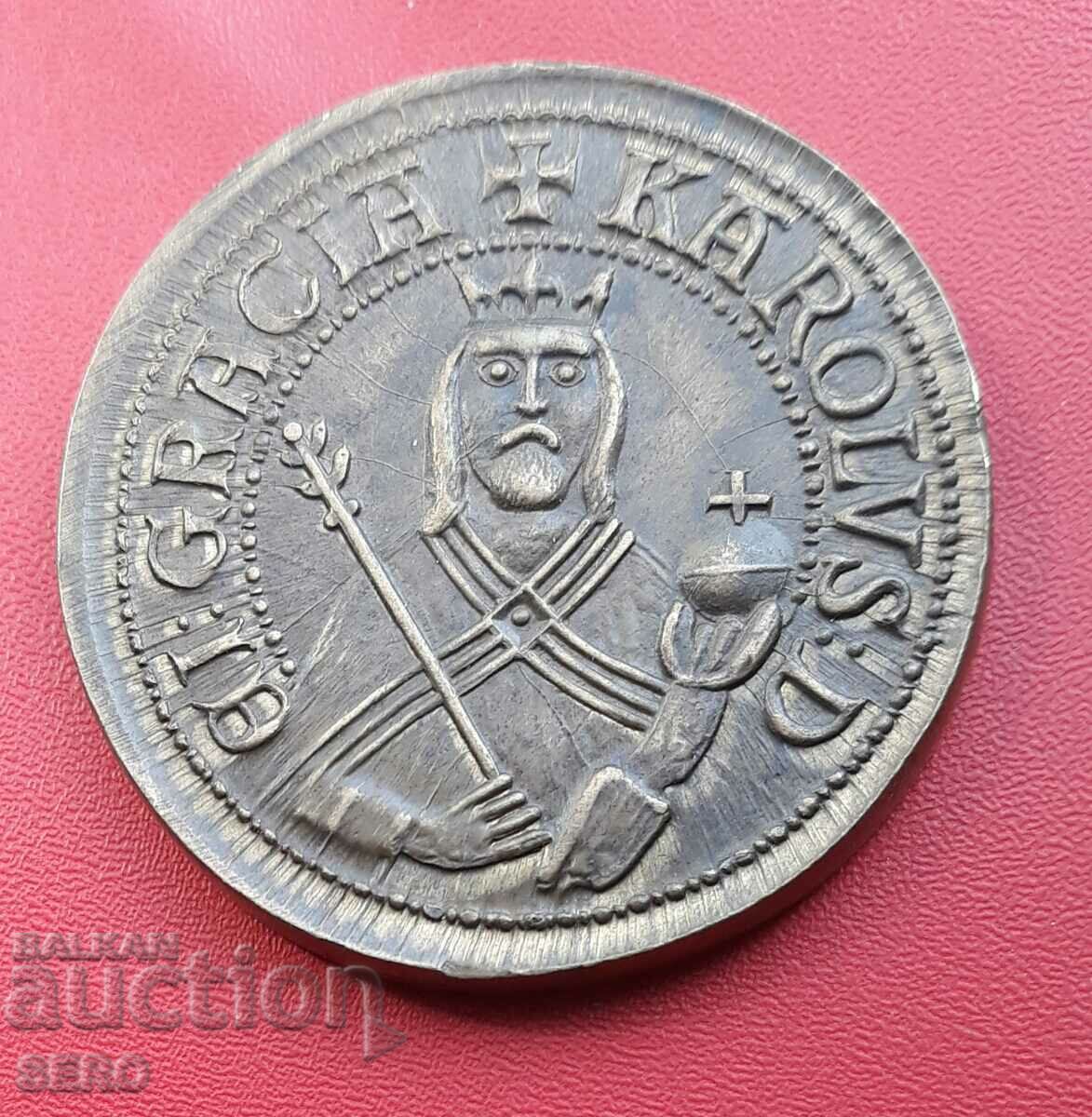 Cehia-medalie/replică gulden de aur/-Carol al IV-lea 1316-1378