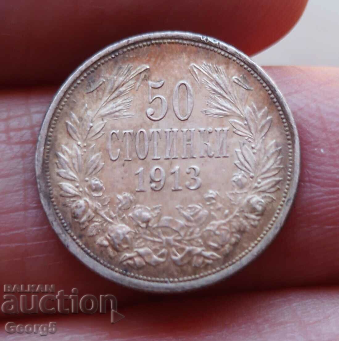 50 cents 1913 with price 40.00 BGN | € 20.45 50 cents 1913 with price 40.00 BGN | € 20.45