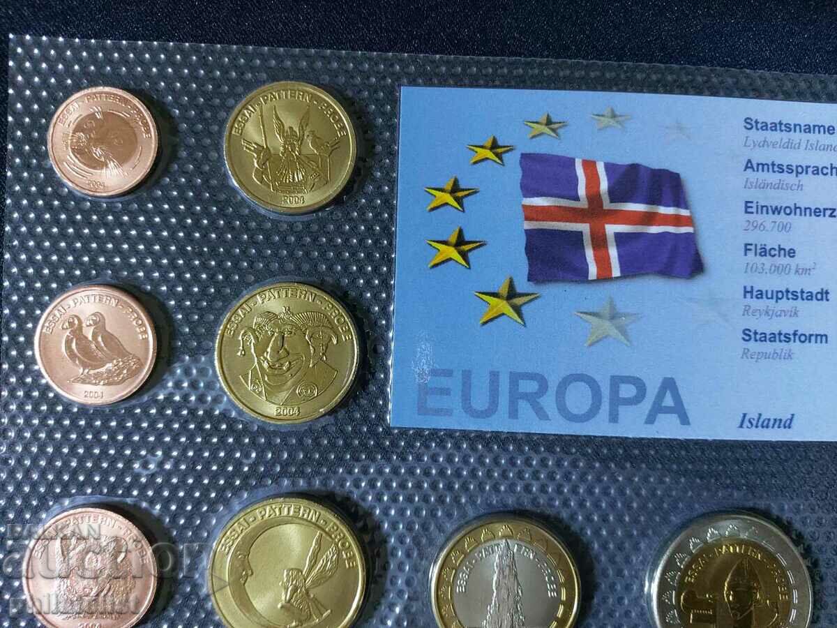 Trial Euro set - Iceland 2004 - 8 coins with price 22.00 BGN | € 11.25 Trial Euro set - Iceland 2004 - 8 coins with price 22.00 BGN | € 11.25