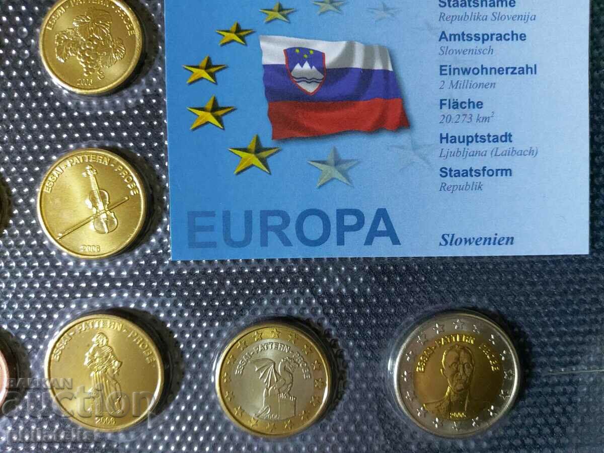 Trial Euro Set - Slovenia 2006, 8 coins with price 22.00 BGN | € 11.25