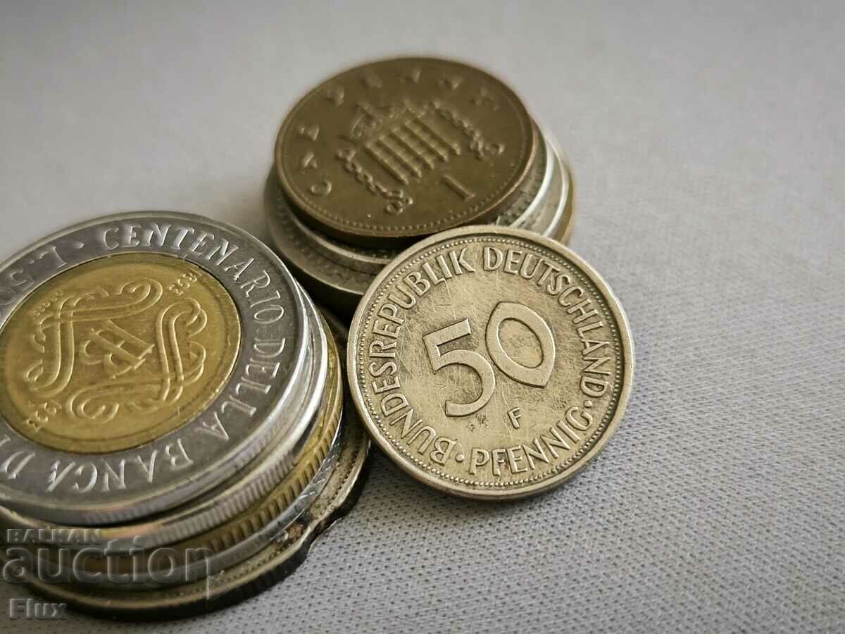 Монета - Германия - 50 пфенига | 1982г.; серия F