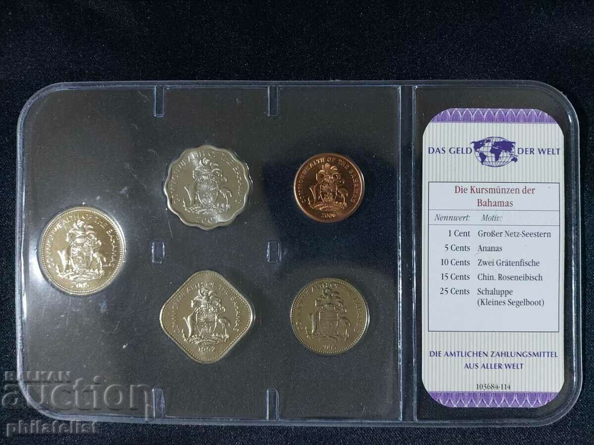 Auction Bahamas 1992-2007 - Complete set of 5 coins Auction Bahamas 1992-2007 - Complete set of 5 coins
