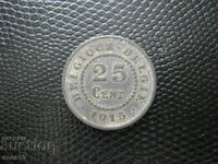 Belgia 25 de centi 1915