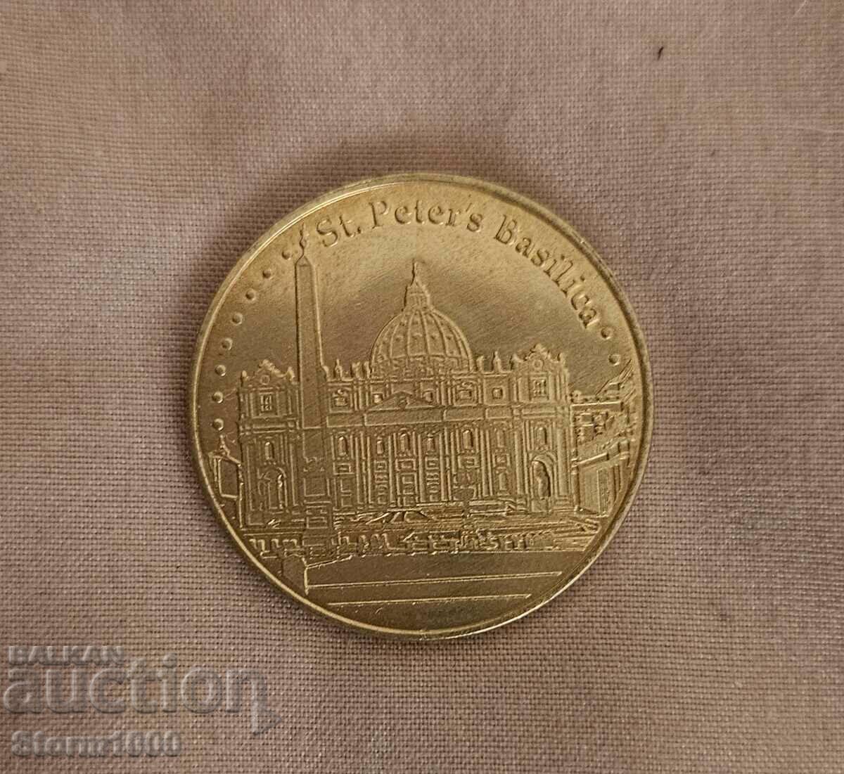Монета / Жетон Ватикана - много рядка Отлично състояние
