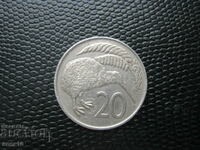 New Zealand 20 cents 1975