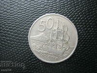 New Zealand 50 cent 1967