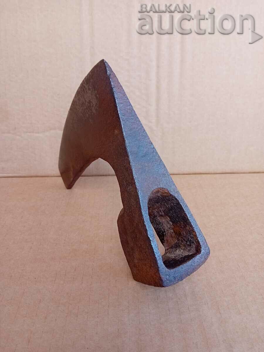 Delivery of antique hand forged axe