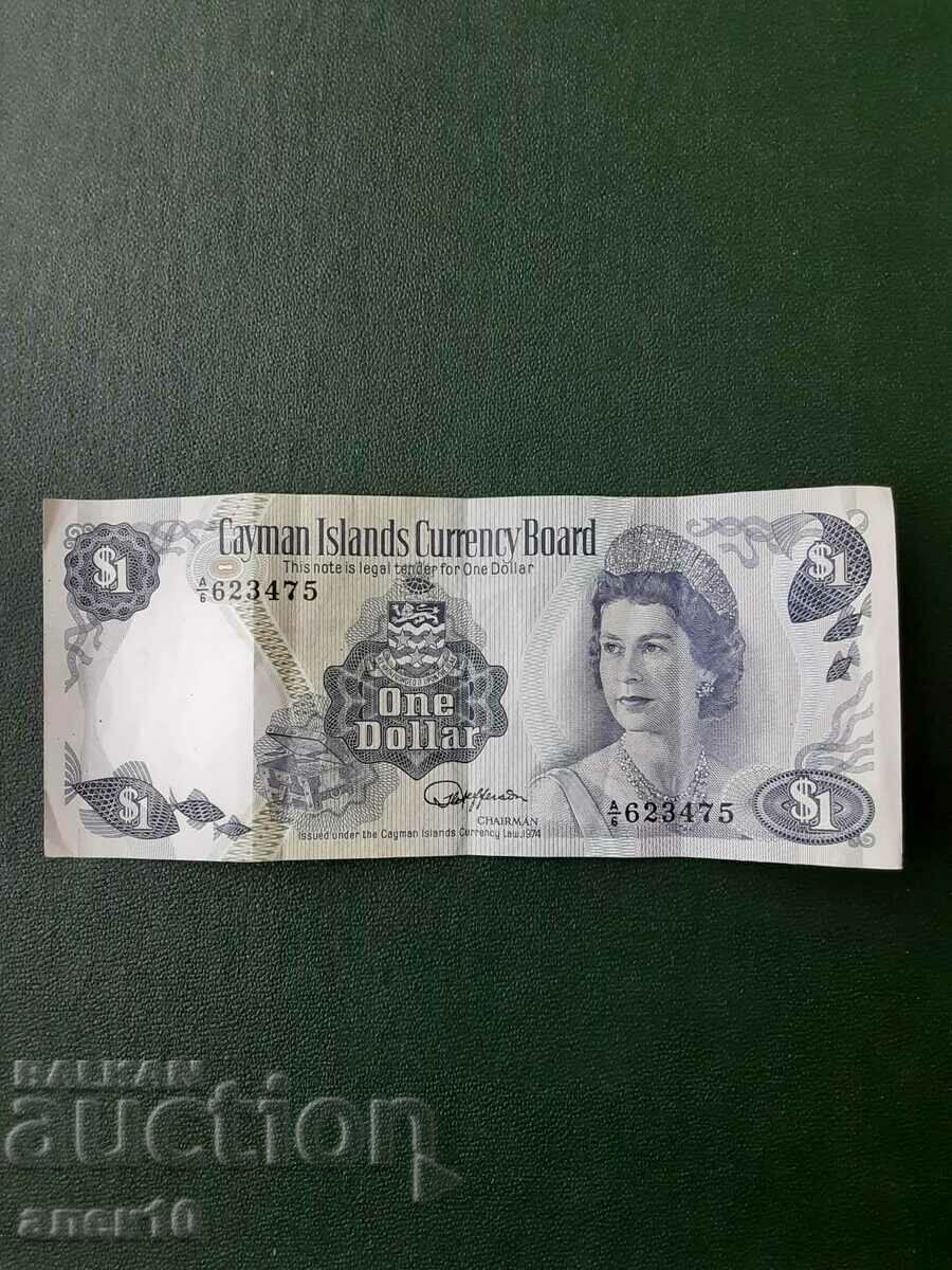 Каймани  1  долар   1974