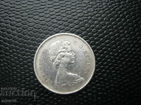 Канада  25  цент   1967  100 г. Канада