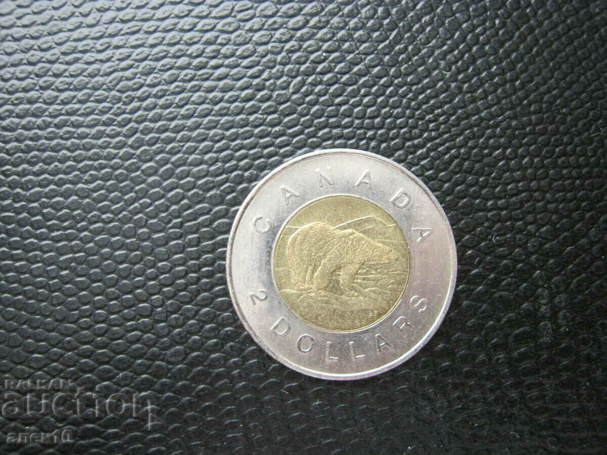 Канада  2  долар   2002  50г. от коронацията на Елизабет II