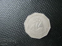 Брит. изт. Карибски  щати  1  долар   1996