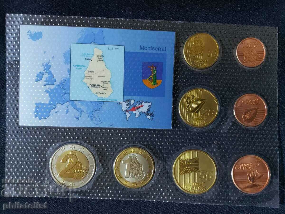 Auction Trial Euro set - Montserrat 2007, 8 coins Auction Trial Euro set - Montserrat 2007, 8 coins