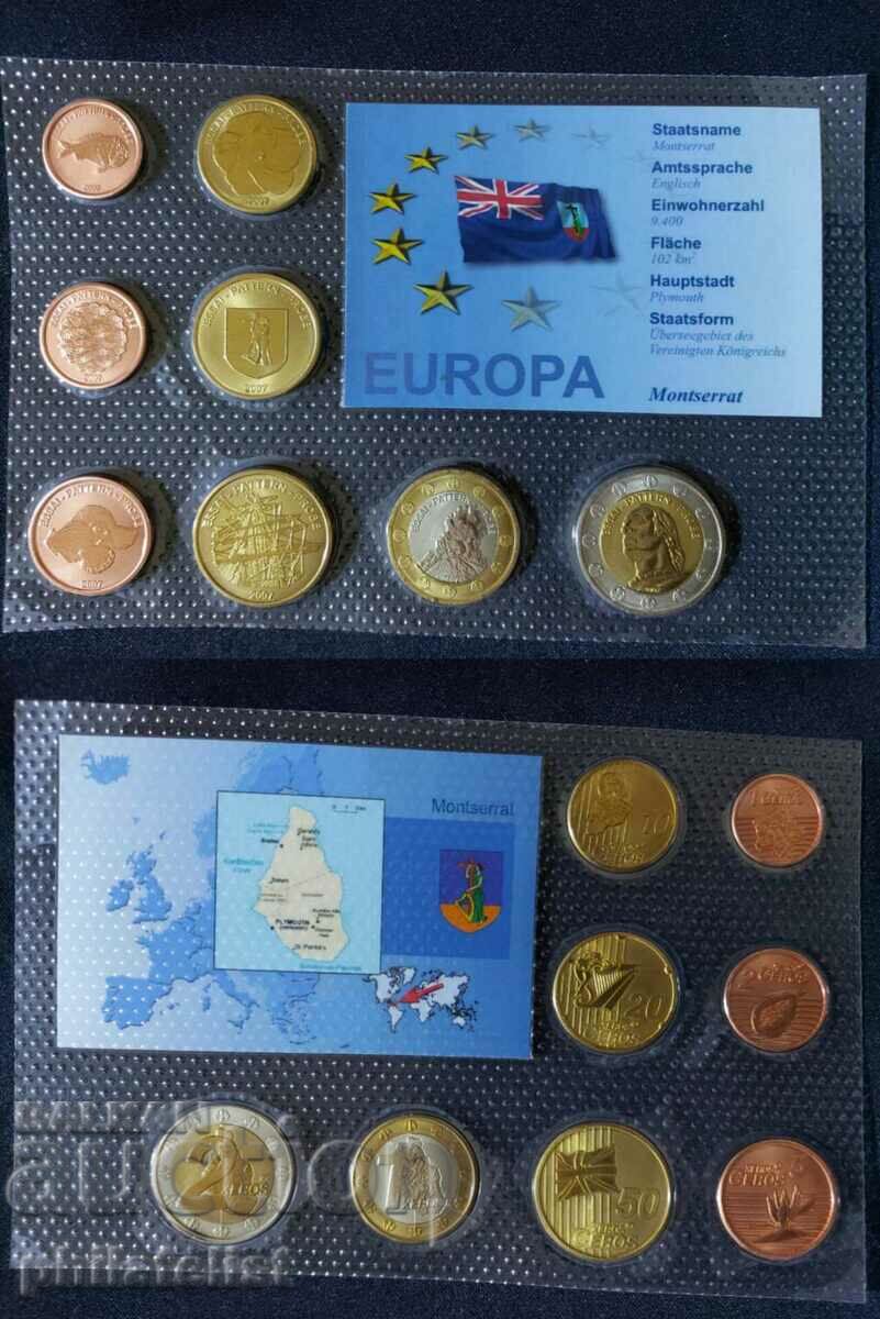 Delivery of Trial Euro set - Montserrat 2007, 8 coins Delivery of Trial Euro set - Montserrat 2007, 8 coins