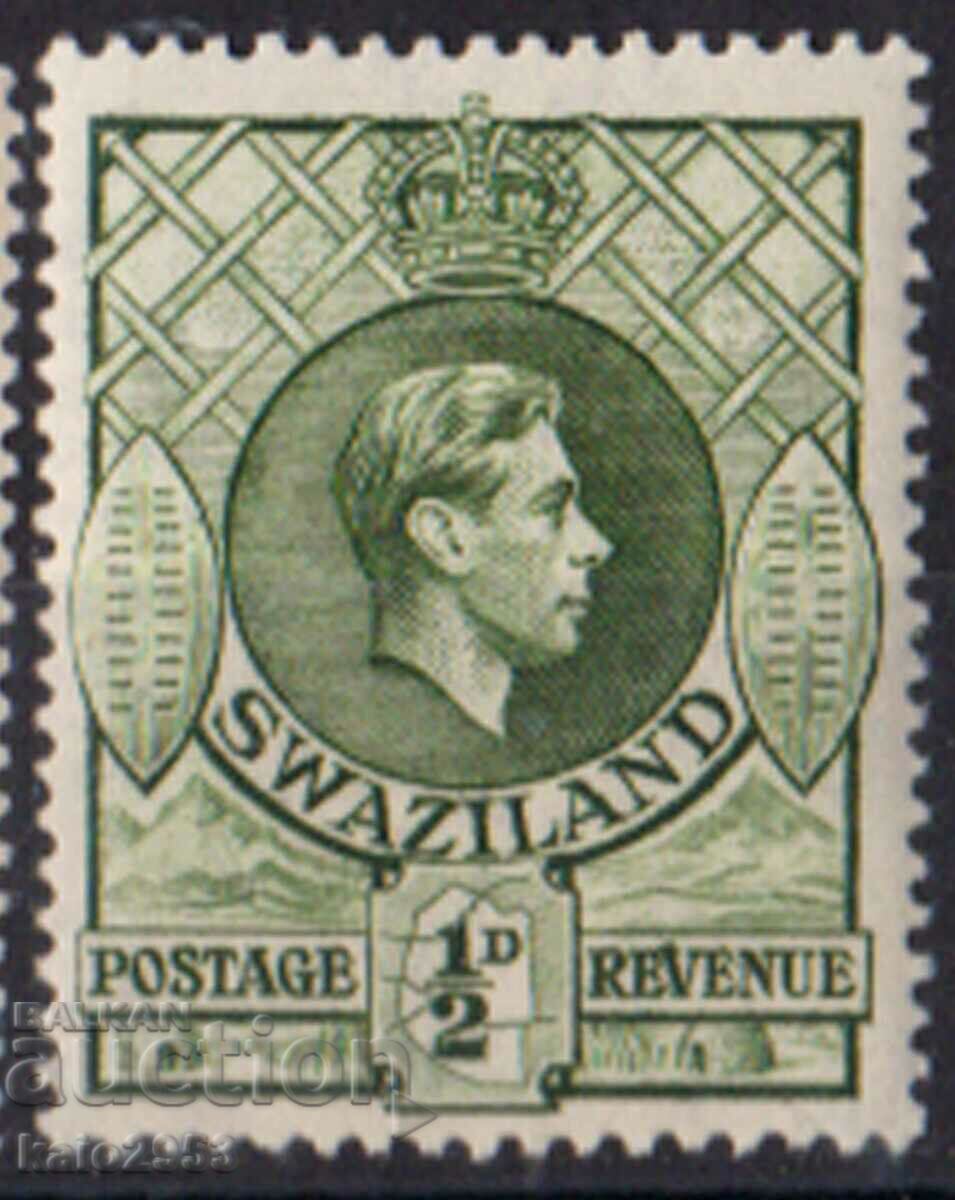 GB/Swaziland-1938-KG VI-Regular,MLH