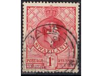 GB/Swaziland-1938-KG VI-Regular, γραμματόσημο