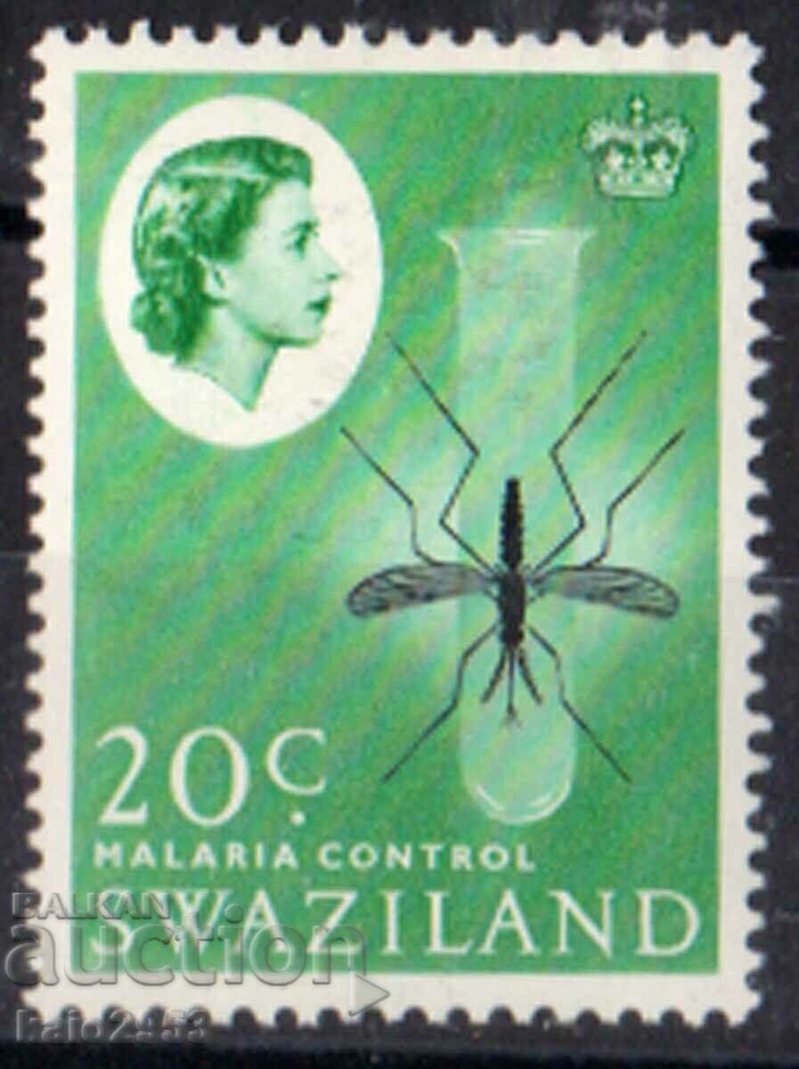 GB/Swaziland-1962-QE II-Regular-Fight Malaria, MLH