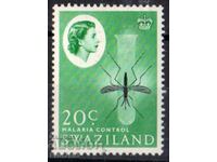 GB/Swaziland-1962-QE II-Regular-Fight Malaria, MLH