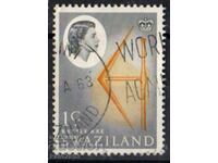 GB/Swaziland-1962-QE II-Regular-Nature μοτίβα, σφραγίδα