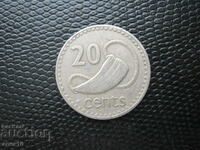 Фиджи  20  цент  1987