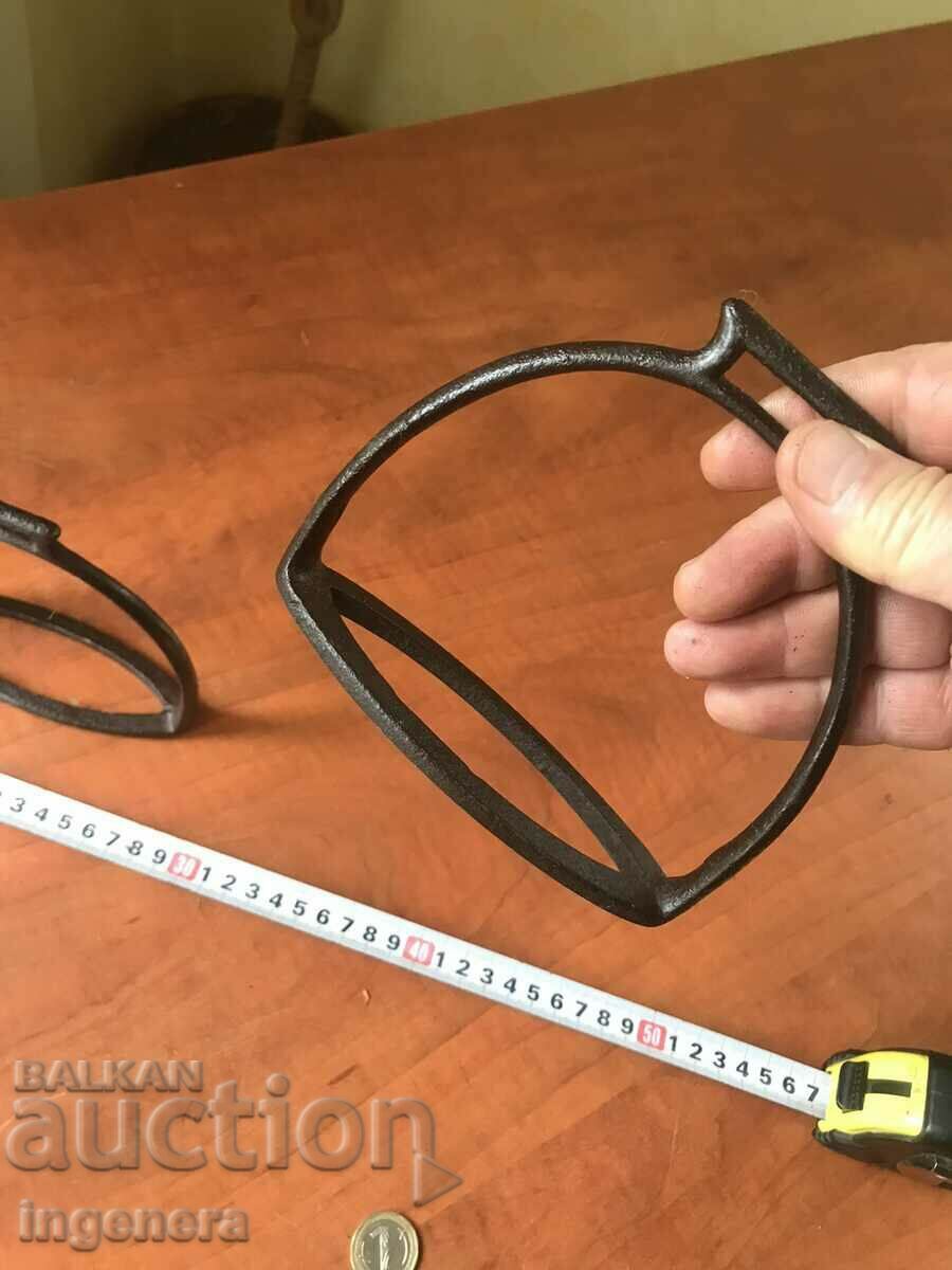 Auction STRIP METAL OLD CAVALRY FORGED PAIR Auction STRIP METAL OLD CAVALRY FORGED PAIR