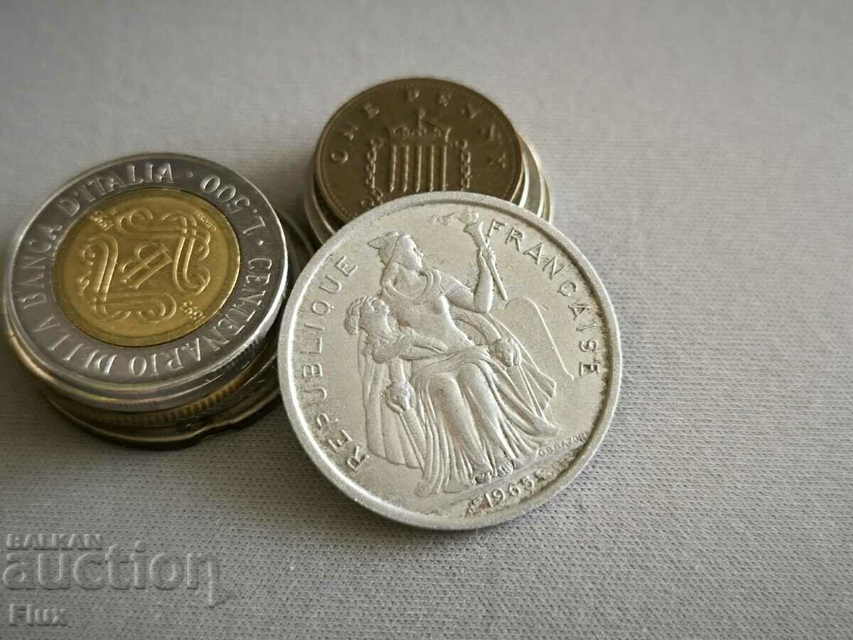 Coin - French Polynesia - 5 francs | 1963 with price 9.50 BGN | € 4.86 Coin - French Polynesia - 5 francs | 1963 with price 9.50 BGN | € 4.86