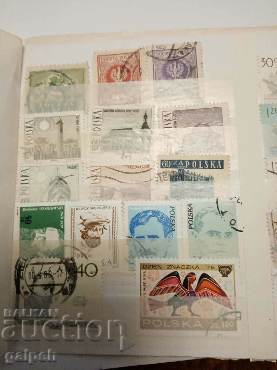 POSTAGE STAMPS - POLAND - 30+ pcs. with price 1.50 BGN | € 0.77