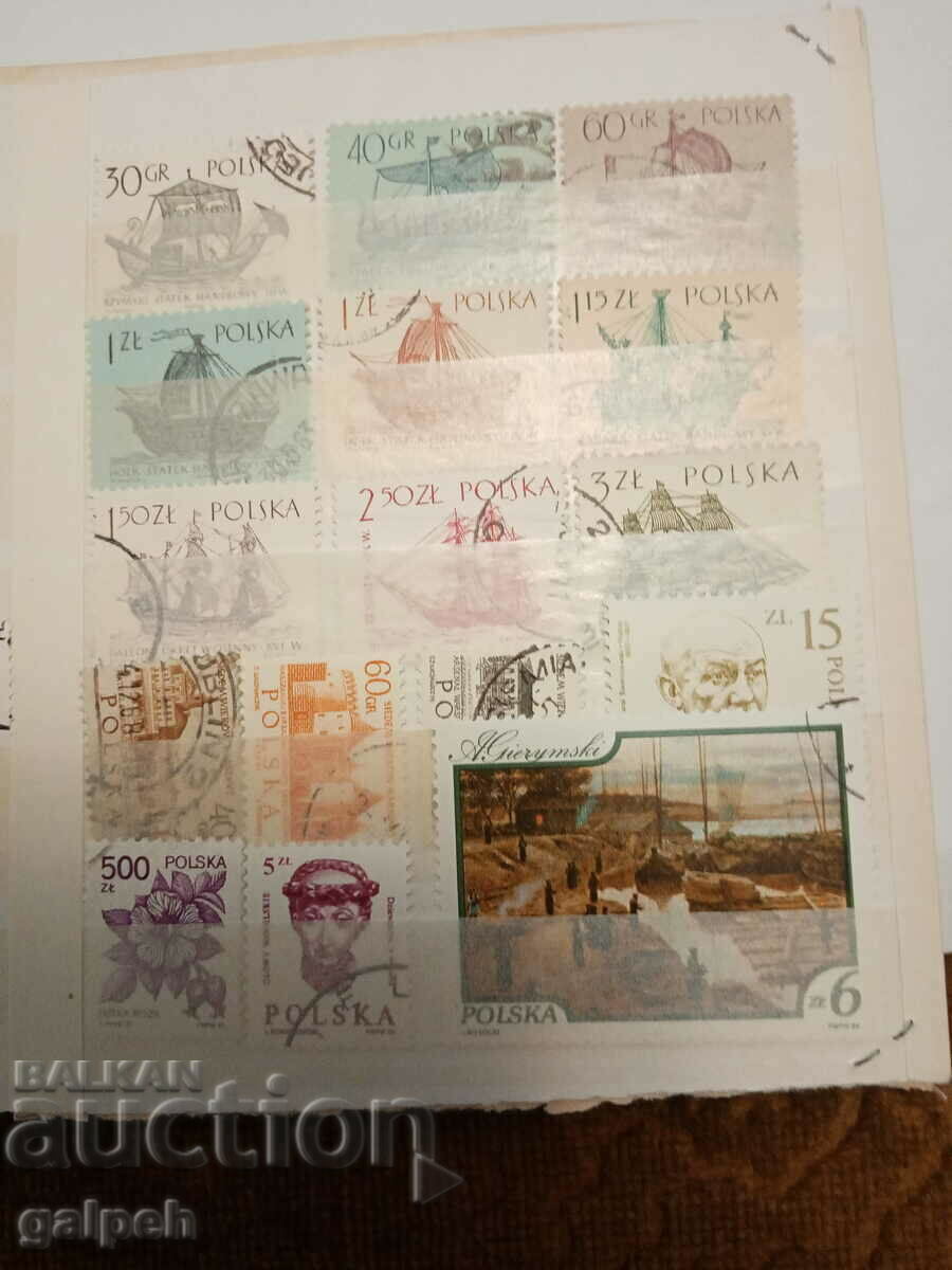 Auction  POSTAGE STAMPS - POLAND - 30+ pcs.