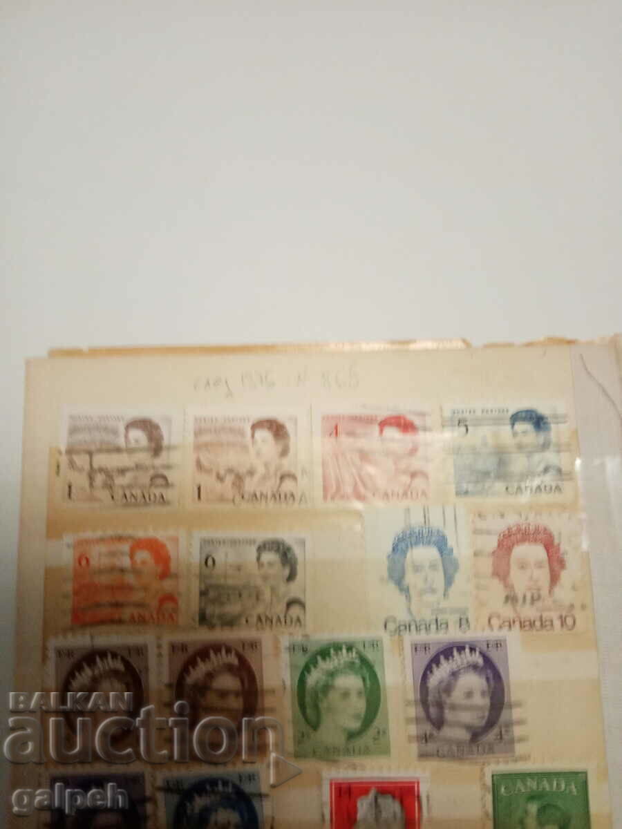 POSTAL STAMPS - CANADA - 25+ pcs. with price 1.75 BGN | € 0.89 POSTAL STAMPS - CANADA - 25+ pcs. with price 1.75 BGN | € 0.89