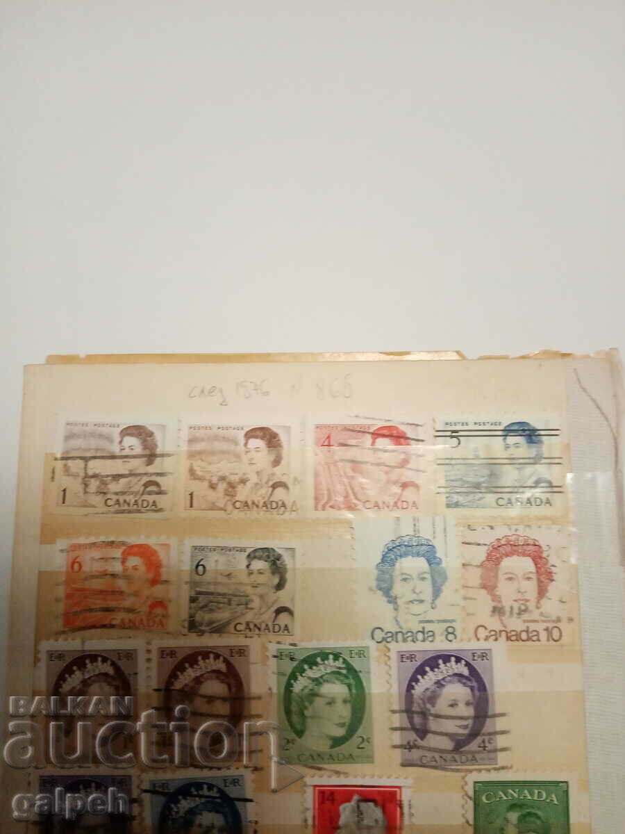 Auction POSTAL STAMPS - CANADA - 25+ pcs. Auction POSTAL STAMPS - CANADA - 25+ pcs.