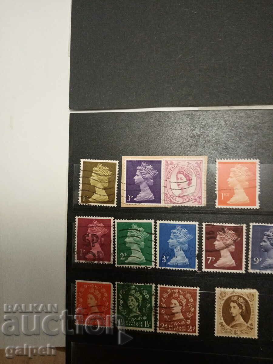 TIMBRIE POSTALE - MAREA BRITANIE - 20+ buc. cu preț 2.25 BGN | € 1.15