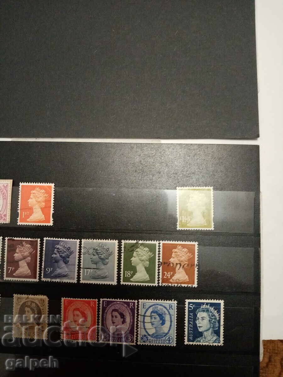 Licitație TIMBRIE POSTALE - MAREA BRITANIE - 20+ buc.