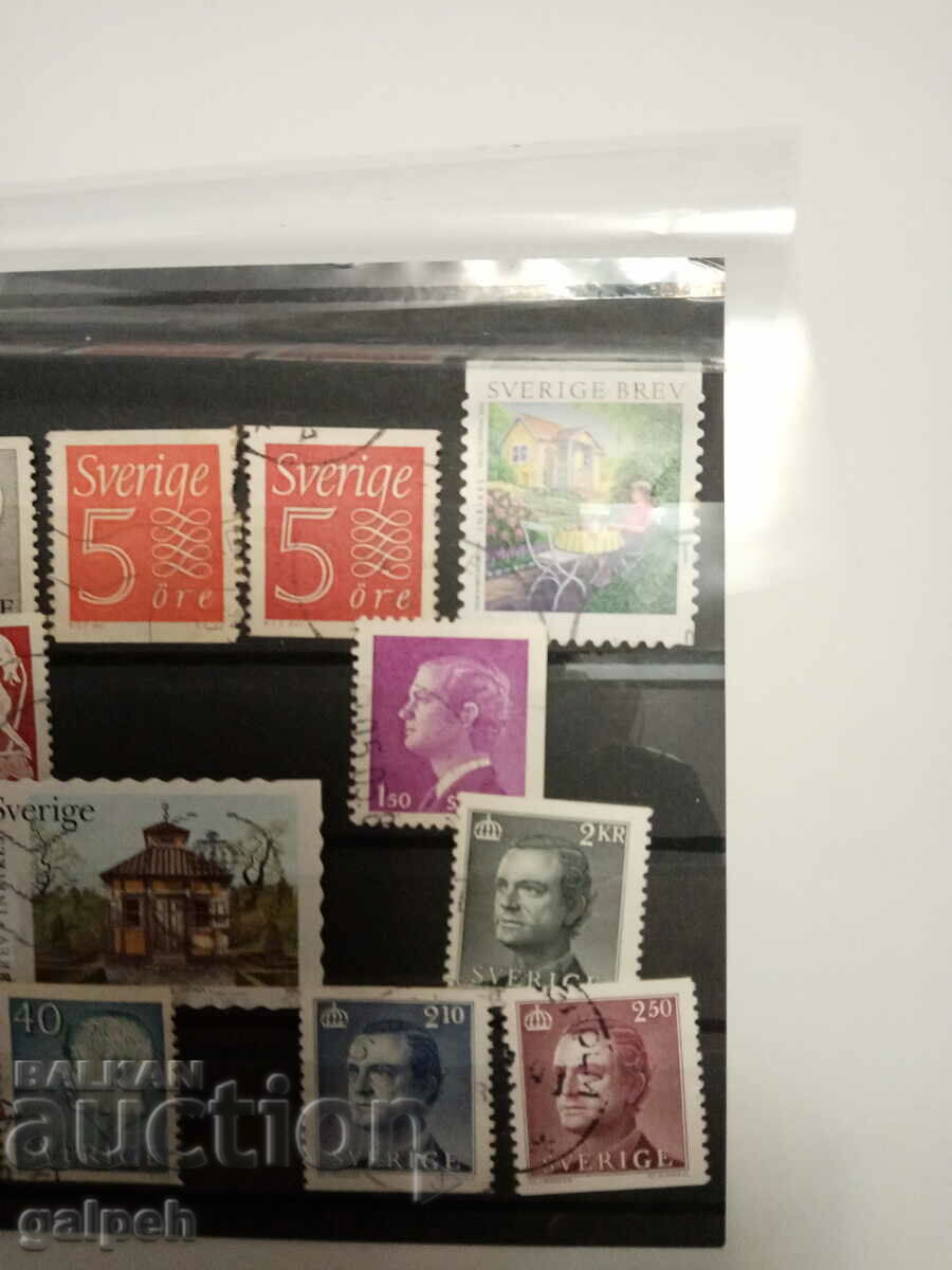 Auction POSTAL STAMPS - SWEDEN - 20+ pcs. Auction POSTAL STAMPS - SWEDEN - 20+ pcs.