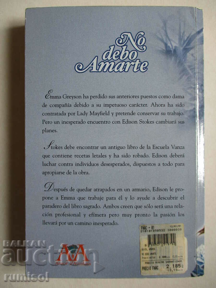 Livrarea No debo amarte - Amanda Quick