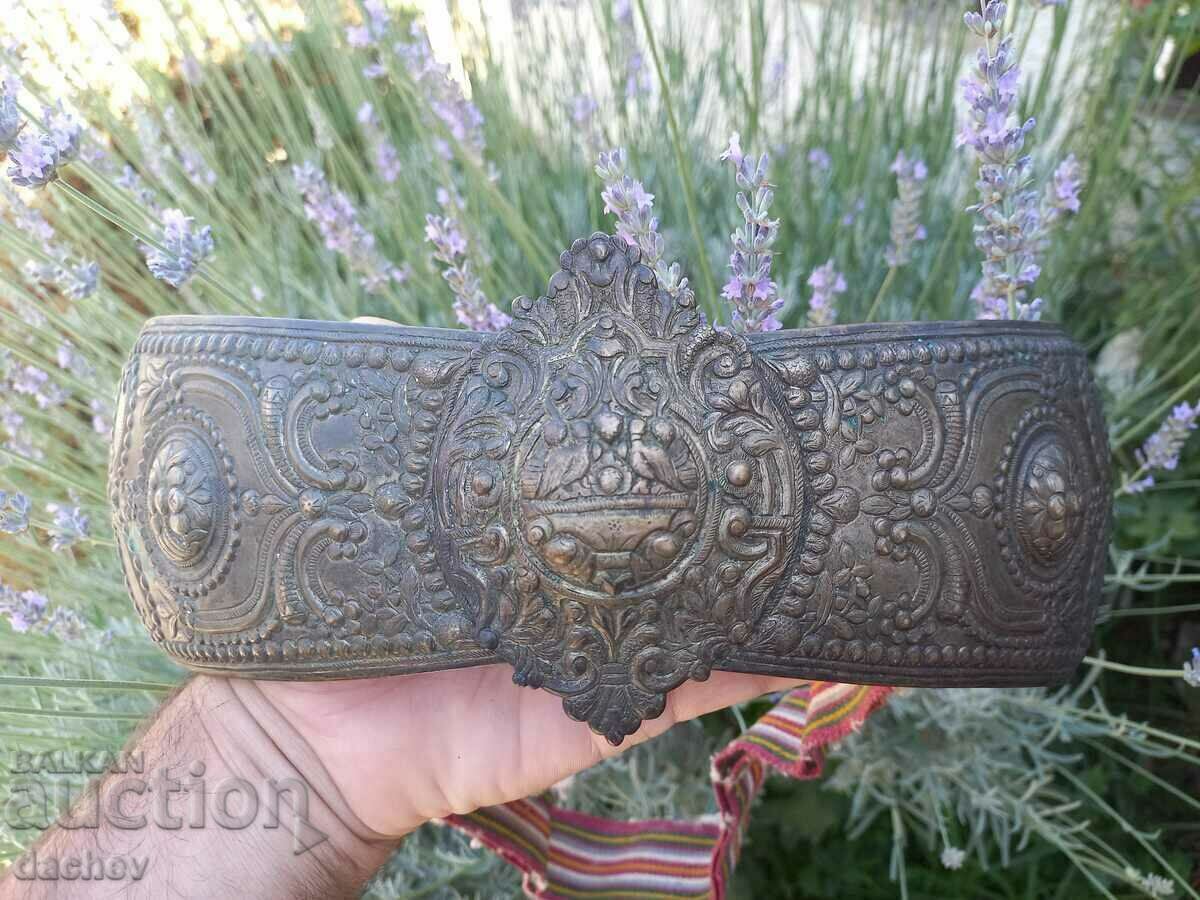 LARGE Silver Solid Sophia Pafta Pafta Belt Fancy Dress